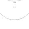 APM Monaco Adjustable Necklace With Paved Arched Pendant- Necklaces