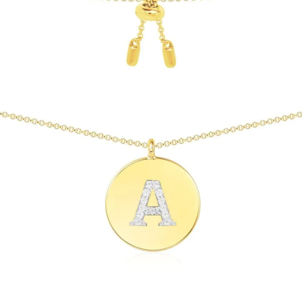 APM Monaco Alphabet Adjustable Necklace- Necklaces