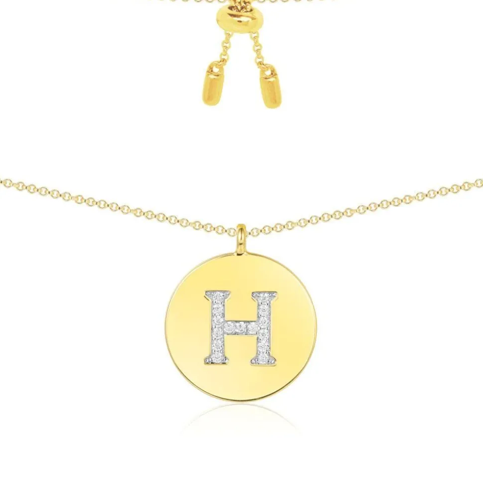 APM Monaco Alphabet Adjustable Necklace- Necklaces