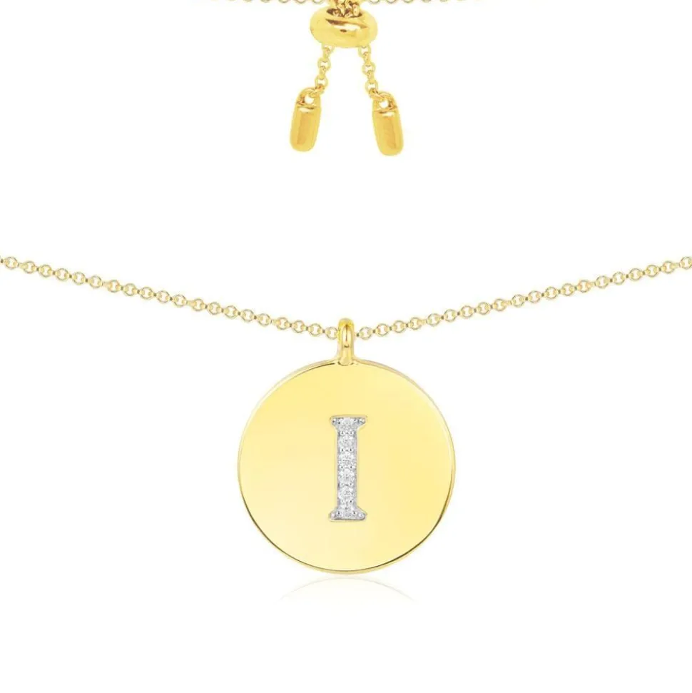 APM Monaco Alphabet Adjustable Necklace- Necklaces
