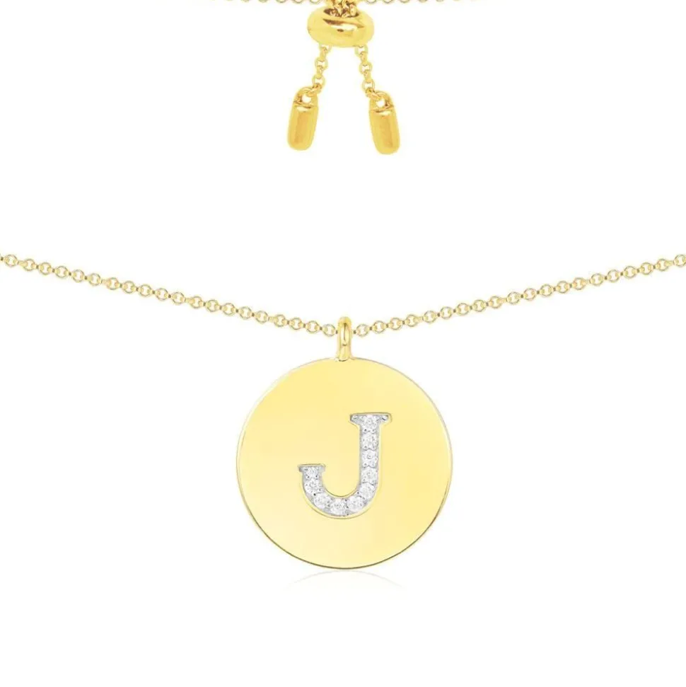 APM Monaco Alphabet Adjustable Necklace- Necklaces