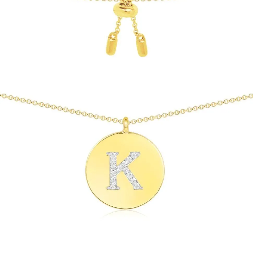 APM Monaco Alphabet Adjustable Necklace- Necklaces