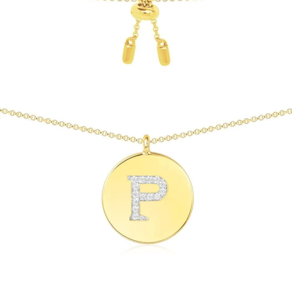 APM Monaco Alphabet Adjustable Necklace- Necklaces