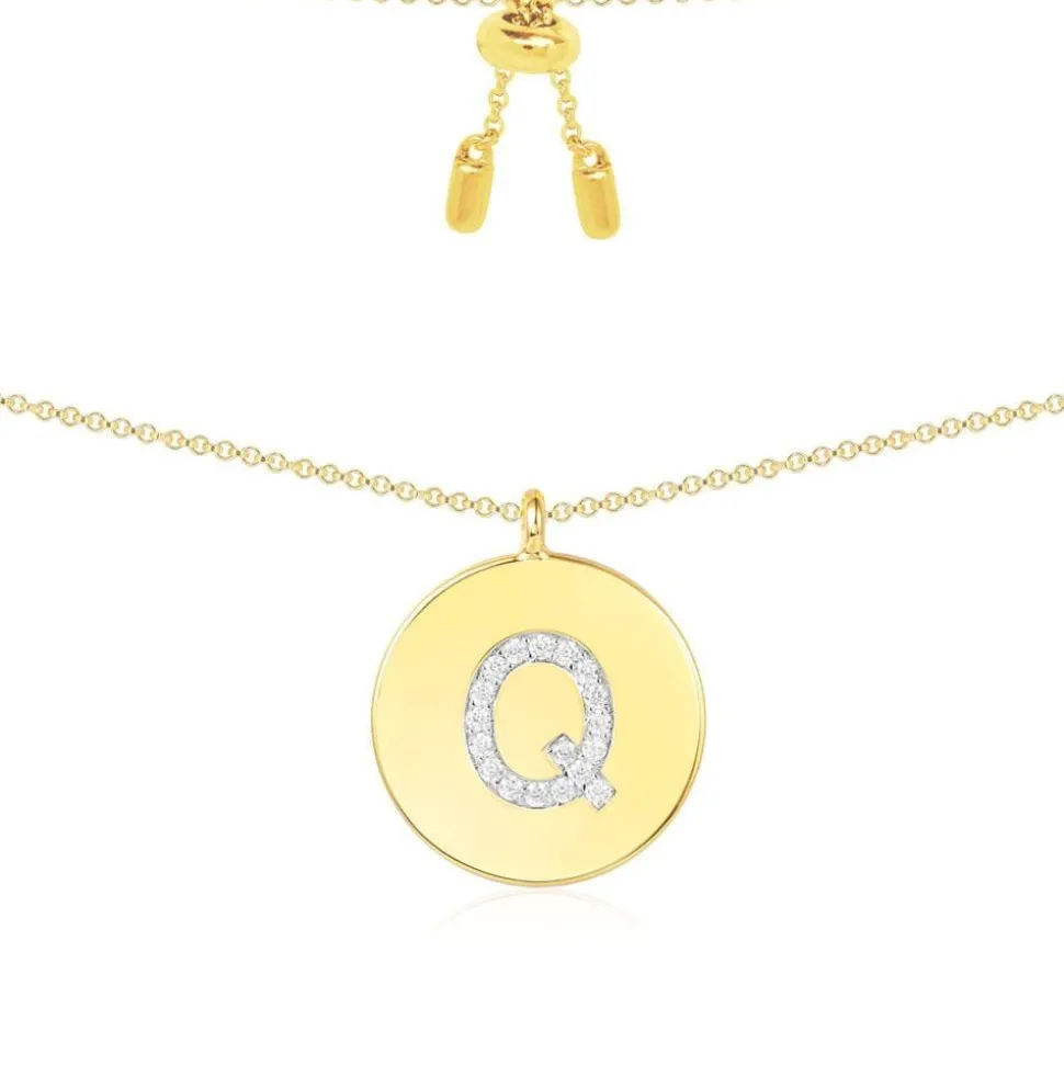 APM Monaco Alphabet Adjustable Necklace- Necklaces