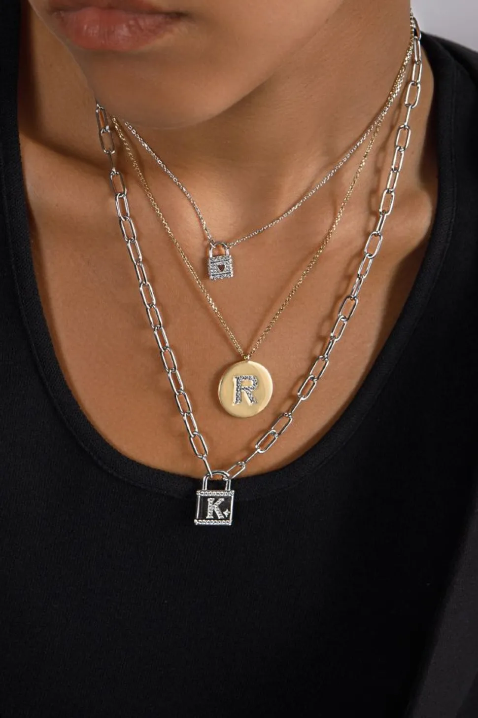 APM Monaco Alphabet Adjustable Necklace- Necklaces
