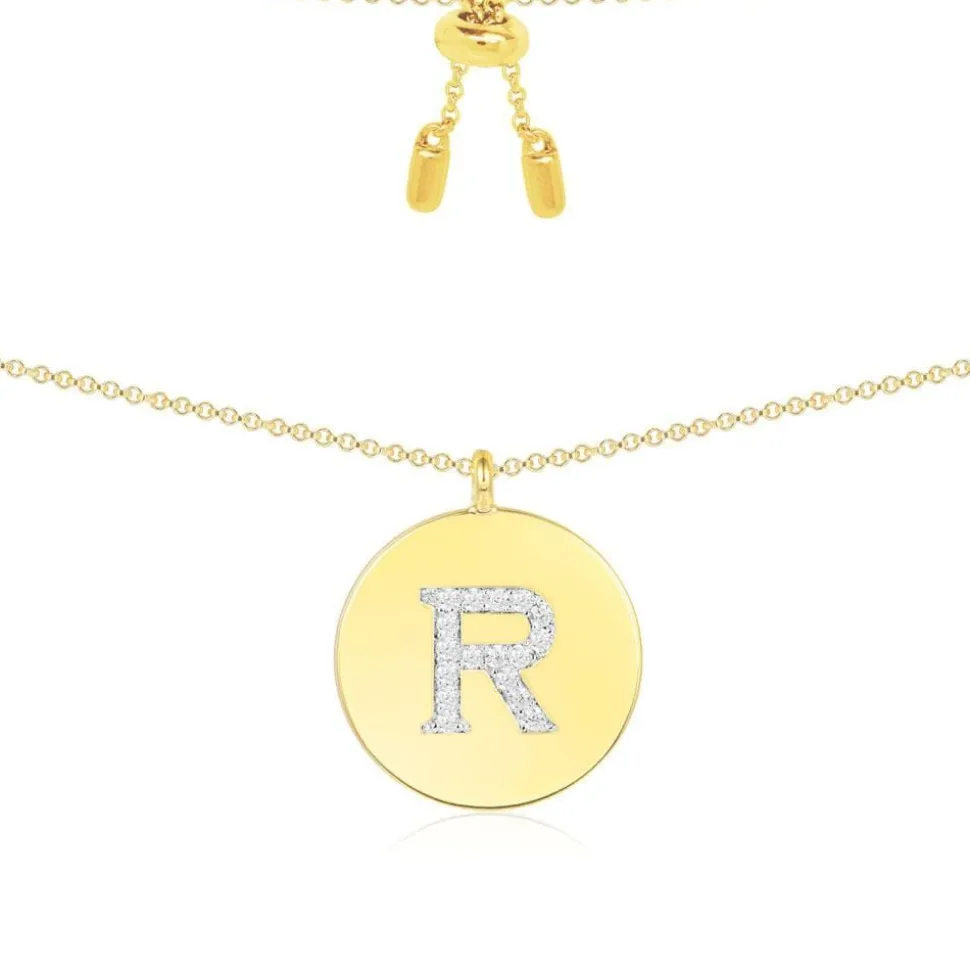 APM Monaco Alphabet Adjustable Necklace- Necklaces