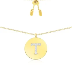 APM Monaco Alphabet Adjustable Necklace- Necklaces