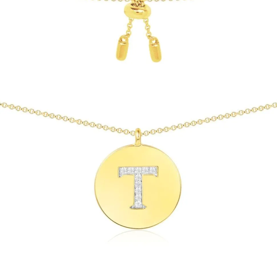 APM Monaco Alphabet Adjustable Necklace- Necklaces