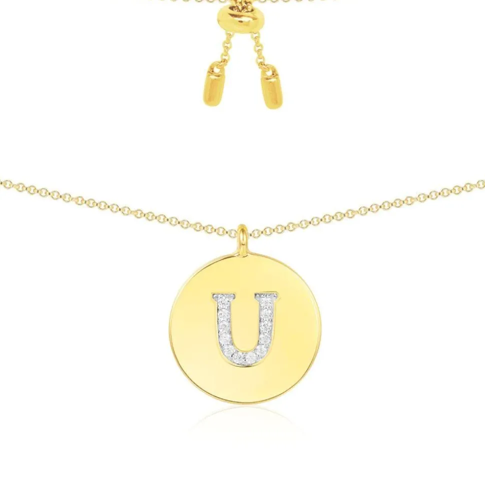 APM Monaco Alphabet Adjustable Necklace- Necklaces