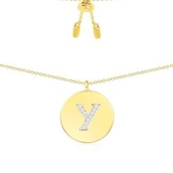 APM Monaco Alphabet Adjustable Necklace- Necklaces