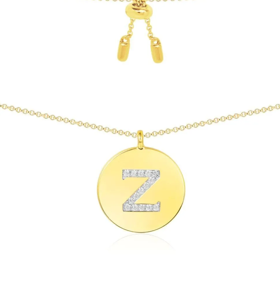 APM Monaco Alphabet Adjustable Necklace- Necklaces