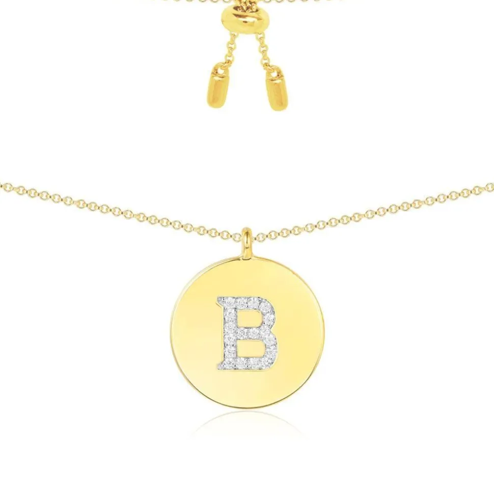 APM Monaco Alphabet Adjustable Necklace- Necklaces