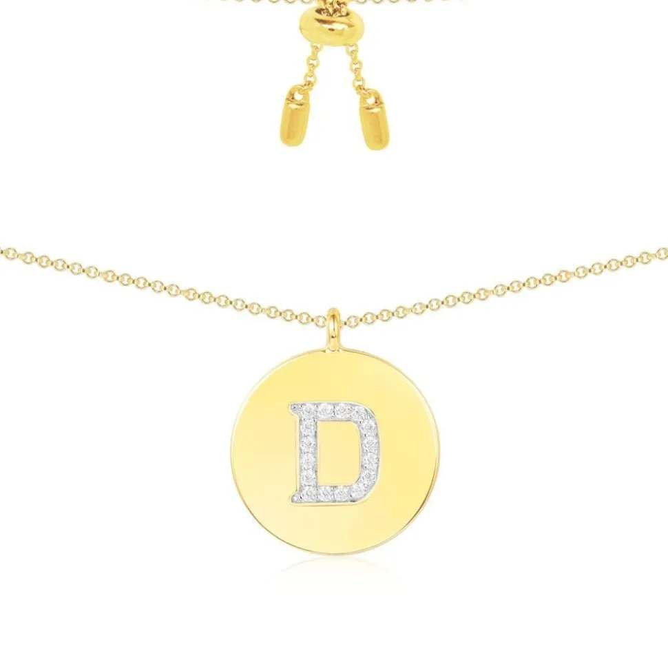 APM Monaco Alphabet Adjustable Necklace- Necklaces