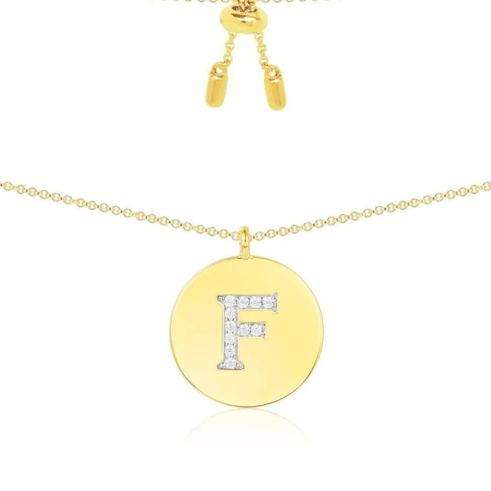 APM Monaco Alphabet Adjustable Necklace- Necklaces