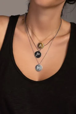 APM Monaco Alphabet Adjustable Necklace- Necklaces