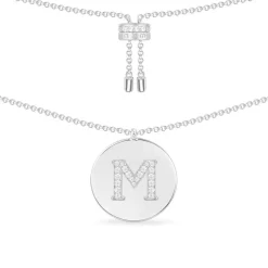 APM Monaco Alphabet Adjustable Necklace- Necklaces