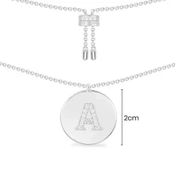 APM Monaco Alphabet Adjustable Necklace- Necklaces