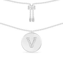 APM Monaco Alphabet Adjustable Necklace- Necklaces