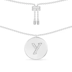 APM Monaco Alphabet Adjustable Necklace- Necklaces