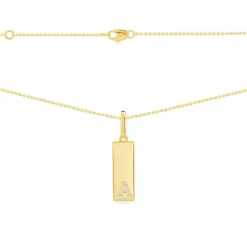 APM Monaco Alphabet Plate Necklace- Necklaces