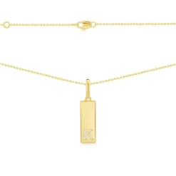 APM Monaco Alphabet Plate Necklace- Necklaces