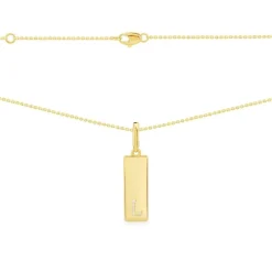 APM Monaco Alphabet Plate Necklace- Necklaces