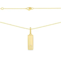 APM Monaco Alphabet Plate Necklace- Necklaces