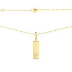 APM Monaco Alphabet Plate Necklace- Necklaces