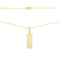 APM Monaco Alphabet Plate Necklace- Necklaces