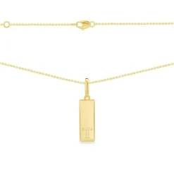 APM Monaco Alphabet Plate Necklace- Necklaces