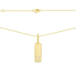 APM Monaco Alphabet Plate Necklace- Necklaces