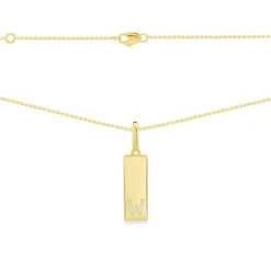 APM Monaco Alphabet Plate Necklace- Necklaces