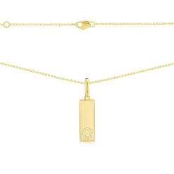 APM Monaco Alphabet Plate Necklace- Necklaces