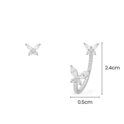 APM Monaco Asymmetric Butterfly Earrings- Earrings
