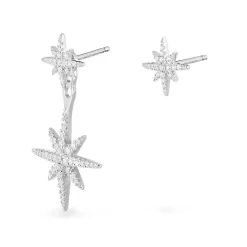 APM Monaco Asymmetric Meteorites Ear Jacket And Stud- Earrings