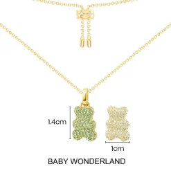 APM Monaco Baby Wonderland Yummy Bear (Clippable) Adjustable Necklace- Necklaces