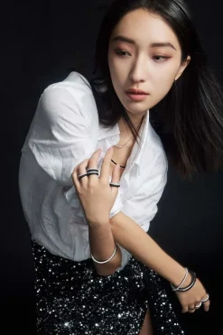APM Monaco Black Pave Ring- Rings