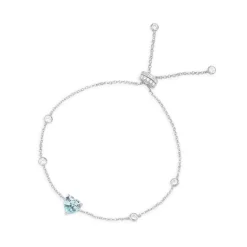 APM Monaco Blue Heart Adjustable Bracelet- Bracelets