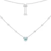 APM Monaco Blue Heart Adjustable Necklace- Necklaces
