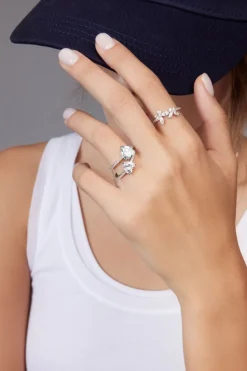 APM Monaco Blue Heart Ring- Rings