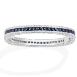 APM Monaco Blue Pave Bangle- Bracelets