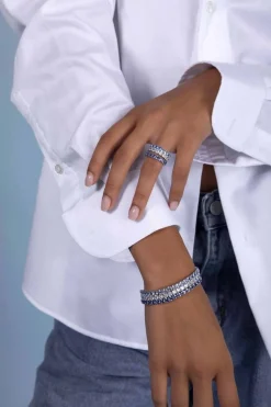 APM Monaco Blue Square Bracelet- Bracelets