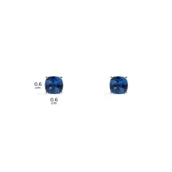 APM Monaco Blue Square Stud Earrings- Earrings