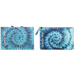 APM Monaco Blue Tie-Dye Clutch- Accessories