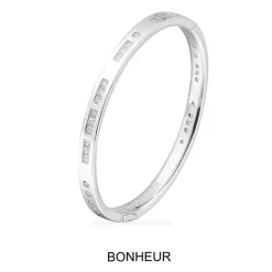 APM Monaco Bonheur Morse Code Bangle- Bracelets