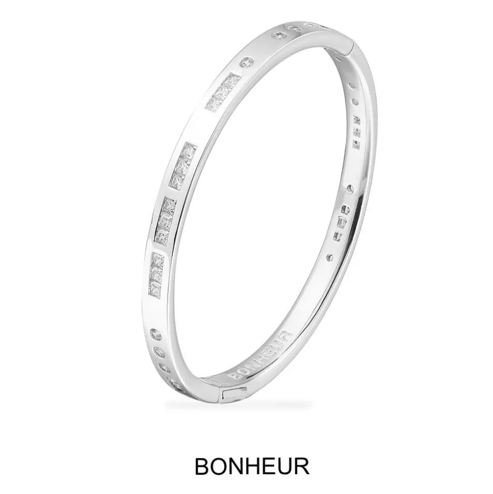 APM Monaco Bonheur Morse Code Bangle- Bracelets