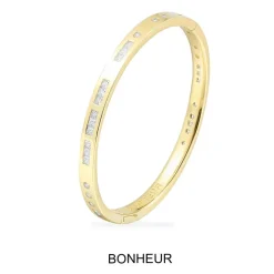 APM Monaco Bonheur Morse Code Bangle- Bracelets