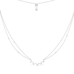 APM Monaco Butterflies Double Chain Adjustable Necklace- Necklaces
