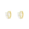 APM Monaco Butterfly Huggie Earrings- Earrings