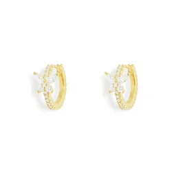 APM Monaco Butterfly Huggie Earrings- Earrings